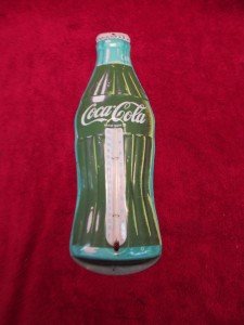 Coca-Cola Donasco Metal Wall Thermometer 16.5”