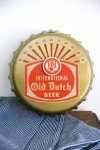 Vintage Old Dutch Beer Thermometer Sign with Eagle
