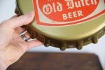 Vintage Old Dutch Beer Thermometer Sign with Eagle