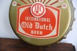 Vintage Old Dutch Beer Thermometer Sign with Eagle