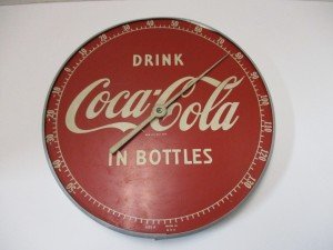 1950s Coca Cola Bottles Antique Thermometer