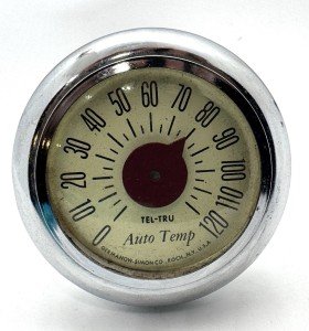 Vintage Germanow-Simon Tel-Tru Auto Thermometer