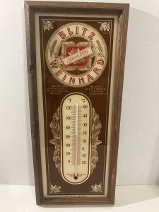 Rare Vintage Blitz Weinhard Beer Thermometer