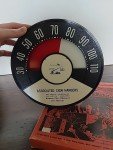 Vintage Remembrance Car Shop Speedometer Thermometer 9