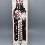 Frostie Root Beer Vintage Metal Wall Thermometer