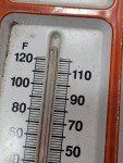 Vintage Metal Auto Parts Advertising Thermometer RARE