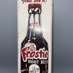 Frostie Root Beer Vintage Metal Wall Thermometer