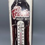 Frostie Root Beer Vintage Metal Wall Thermometer