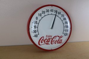 Coca Cola 1986 Vintage Bar Thermometer Sign
