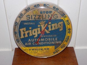 FrigiKing Auto Air Conditioning Thermometer Clock