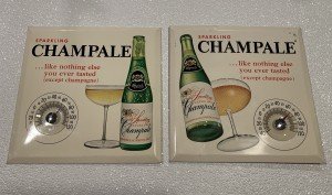 Vintage Champale Malt Liquor Beer Thermometer Sign