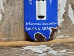 Vintage Chevrolet Porcelain Thermometer - Car Dealership Sign
