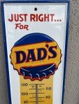 DADS ROOT BEER Vintage Soda Thermometer Sign