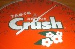 Vintage Orange Crush Soda 12" Thermometer Sign
