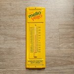 1970s Mello Yello Tin Thermometer Sign