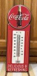 Coca-Cola Vintage Thermometer Bottle Cap Wall Decor