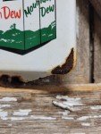 Vintage Mountain Dew Porcelain Thermometer Sign