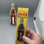 Vintage Coca-Cola 1923 Bottle Thermometer – 6”