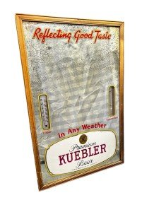 Kuebler Beer Ad Thermometer - Vintage Style