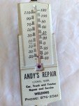 Loomis Neb Vintage Metal Advertising Thermometer