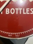 Vintage Coca Cola Round Glass Thermometer
