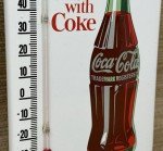 Vintage Coca-Cola Advertising Thermometer Sign