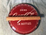 Vintage Coca-Cola Round Dome Thermometer - 12