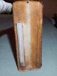 1950s BARQ'S Root Beer Metal Thermometer Sign