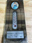 Vintage Chevrolet Glass Thermometer - Homer City PA