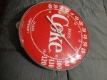 Vintage Coca-Cola Jumbo Dial Thermometer 12
