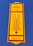 Coca-Cola Vintage Metal Advertising Thermometer Sign