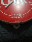 Vintage Coca-Cola Jumbo Dial Thermometer 12