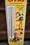 Greet Dot Fruit Drinks Metal Thermometer Sign
