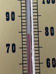 Pabst Blue Ribbon Beer Tin Thermometer Sign