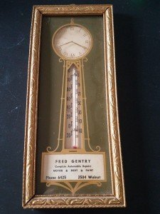 1950's Fred Gentry Auto Repair Thermometer - Rare!