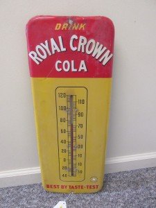 Royal Crown Soda Tin Wall Thermometer
