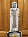 Chevrolet Vintage Style Spark Plug Thermometer Sign