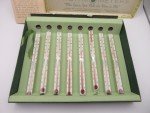 Ohio Thermometer Company Vintage 1940 Green Spot Set