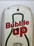 Vintage Bubble Up Soda Metal Thermometer Sign