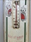 Vintage Bubble Up Soda Metal Thermometer Sign