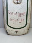 Vintage Bubble Up Soda Metal Thermometer Sign
