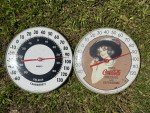 Vintage Ohio Jumbo Dial Coca-Cola Thermometers Set