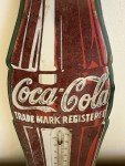 Coca-Cola Vintage Bottle Thermometer Sign - 1950