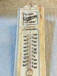 Vintage Gibbons Beer Metal Advertising Thermometer