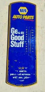 Napa Auto Parts Vintage Metal Thermometer 24