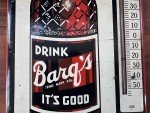 Barq's Root Beer Vintage Metal Thermometer Sign