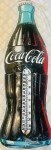1950s Coca-Cola Bottle Advertising Thermometer Sign