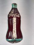 Coca-Cola Vintage Metal Thermometer Sign 16.5