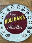Vintage Holihan’s Beer Ale 12” Thermometer