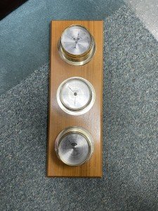 Rare Ford Blue Oval Thermometer and Humidity Meter